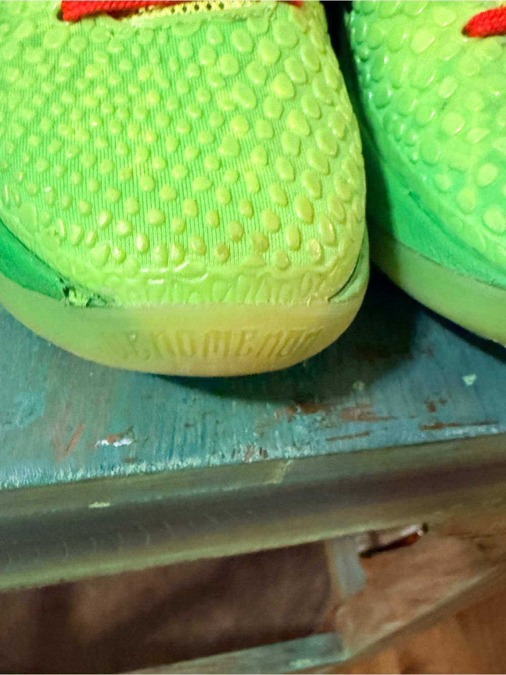 Nike Zoom 2020 Kobe 6 Pronto Grinch Size 7.5 - Picture 5 of 10